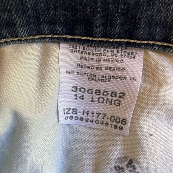 NWT Lee Women's Size 14 Long Relaxed High Rise Bootcut Denim Blue Jeans MSRP $40 - Picture 15 of 16